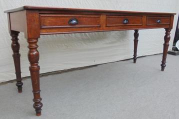 Lange eiken antiek side table tafel laden beschikbaar voor biedingen