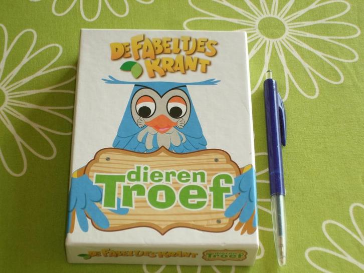 De fabeltjeskrant - Dierentroef kaartspel, Hobby en Vrije tijd, Gezelschapsspellen | Kaartspellen, Zo goed als nieuw, Een of twee spelers