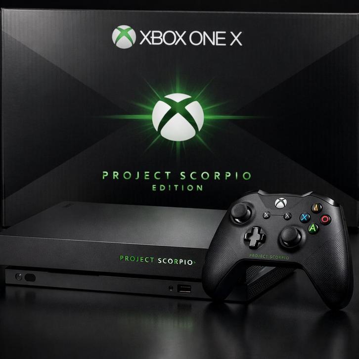 Xbox One X Project Scorpio Edition 4K gaming!, Spelcomputers en Games, Spelcomputers | Xbox One, Gebruikt, Xbox One X, 1 TB, Met 3 controllers of meer
