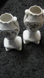 Antieke Belgische porseleinen vazen twee stuks AMC, Antiek en Kunst, Ophalen of Verzenden