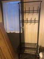 Mooie staande ijzeren kapstok met opbergruimte voor schoenen, Huis en Inrichting, Woonaccessoires | Kapstokken, Ophalen, Zo goed als nieuw