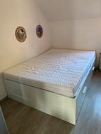 Ikea Brimnes Bed 200x140 - Tweepersoons, Ophalen, Gebruikt, Wit, Tweepersoons