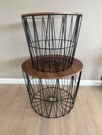 Bijzettafeltjes /draadmanden, Minder dan 55 cm, Rond, Zo goed als nieuw, Ophalen