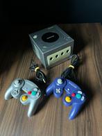 Gamecube Zilver + 2 Controllers, Spelcomputers en Games, Spelcomputers | Nintendo GameCube, Ophalen of Verzenden, Gebruikt, Zilver