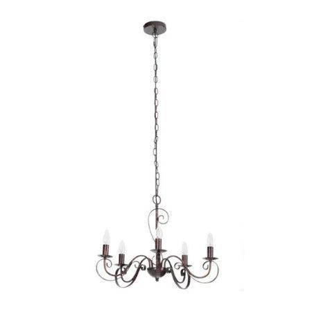 Caleb Kroonluchter Ø60 Rust - Luc, Huis en Inrichting, Lampen | Hanglampen, Nieuw, 75 cm of meer, Overige materialen, Ophalen of Verzenden