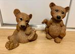 Twee Schattige Castagna Beertjes - 1992, Tuin en Terras, Ophalen of Verzenden, Zo goed als nieuw, Steen, Dierenbeeld