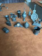 Gemerkt met engeltje Tinnen miniatuur, Antiek en Kunst, Antiek | Tin, Ophalen of Verzenden