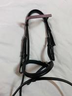 Mooi nieuw pony hoofdstel, met roze strass frontriem, Ophalen of Verzenden, Zo goed als nieuw, Dressuur