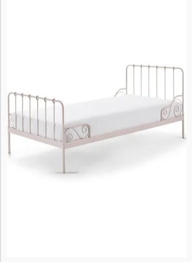 IKEA MINNEN prinsessenbed uitschuifbaar wit oude variant, Kinderen en Baby's, Kinderkamer | Bedden, Zo goed als nieuw, 180 cm of meer