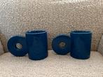2 Kobaltblauwe H&M Home Mokken - Zo goed als nieuw, Ophalen of Verzenden, Zo goed als nieuw, Effen, Kop(pen) en/of Schotel(s)