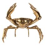 krab messing beeld Large goudkleurig, Verzamelen, Beelden en Beeldjes, Ophalen of Verzenden, Nieuw, Dier