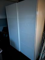 Witte Hoogglans Kledingkast, Huis en Inrichting, Kasten | Kledingkasten, Ophalen, Kunststof, 100 tot 150 cm, 200 cm of meer