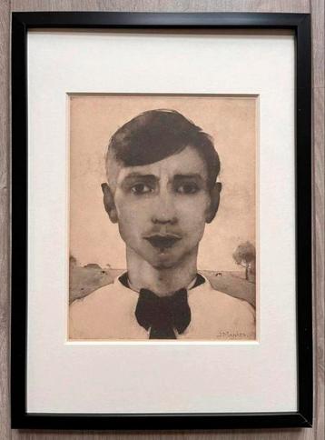 Jan Mankes 1889-1920 / Heliogravure Zelfportret 1923 beschikbaar voor biedingen