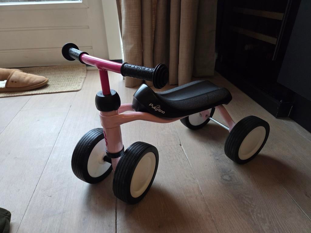 PukyLino Loopfiets - Retro Roze, Kinderen en Baby's, Speelgoed | Buiten | Voertuigen en Loopfietsen, Ophalen of Verzenden, Zo goed als nieuw