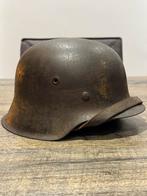 Wehrmacht camo helm M42 ww2 duits, Verzamelen, Ophalen of Verzenden, Duitsland, Helm of Baret