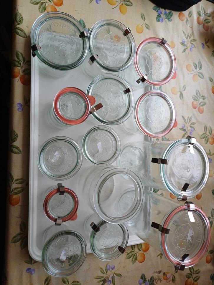 Weckpotten - diverse maten., Huis en Inrichting, Keuken | Keukenbenodigdheden, Gebruikt, Ophalen of Verzenden