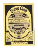 Bieretiket Gouwe Ouwe Moerenburg - Bierbrouwerij Tilburg, Ophalen of Verzenden, Nieuw, Overige typen, Overige merken