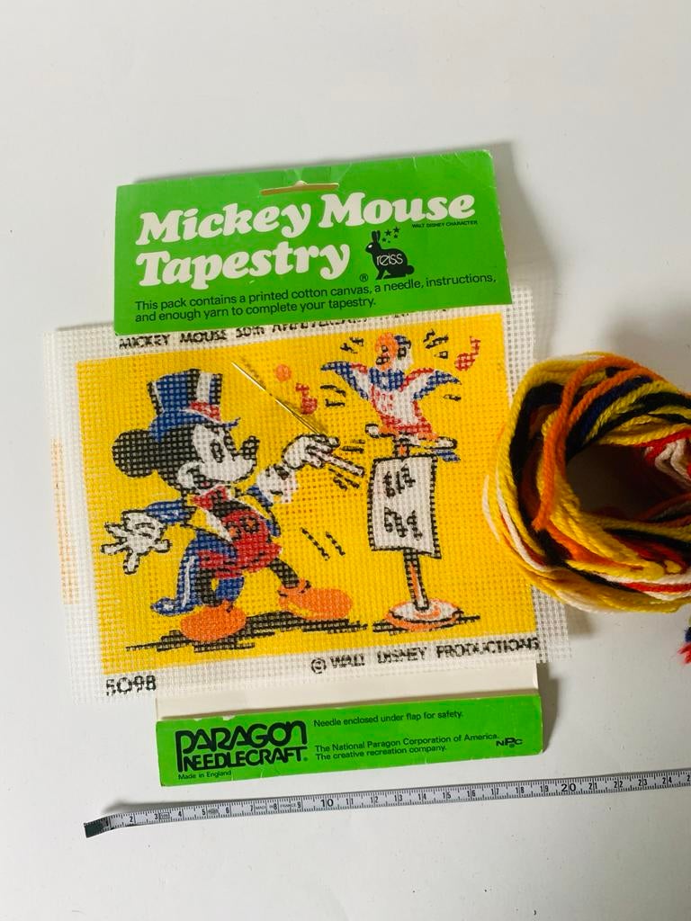 Vintage Mickey Mouse Borduurpakket - Tapestry borduren