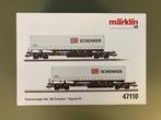 Märklin H0 / 47110 Set diepladers ‘DB Schenker', Hobby en Vrije tijd, Modeltreinen | H0, Wisselstroom, Treinset, Ophalen of Verzenden