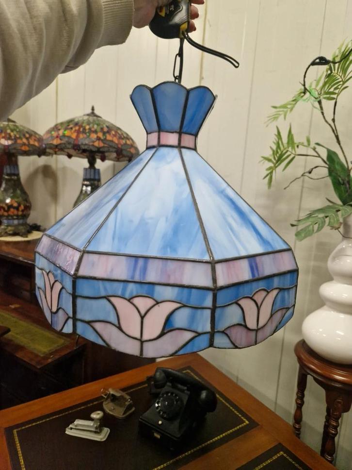 Tiffany-stijl hanglamp, Huis en Inrichting, Lampen | Hanglampen, Nieuw, Minder dan 50 cm, Glas, Ophalen of Verzenden
