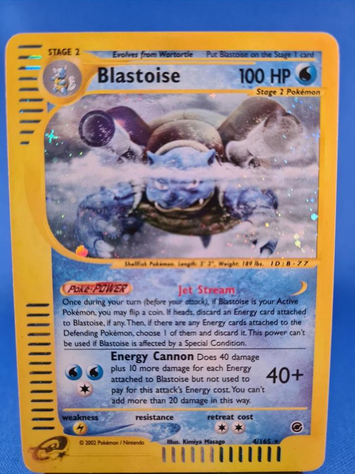 Blastoise 4/165 - Expedition Base Set, Hobby en Vrije tijd, Verzamelkaartspellen | Pokémon, Gebruikt, Verzenden