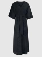 Tonal Maxi Jurk Zwart By Lonneke s/m *~~nieuw~~*, Verzenden, Zwart, Nieuw, Maat 36 (S)