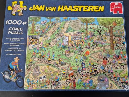 Puzzel Jan v Haasteren wereldkampioenschappen veldrijden, Hobby en Vrije tijd, Denksport en Puzzels, Zo goed als nieuw, Legpuzzel