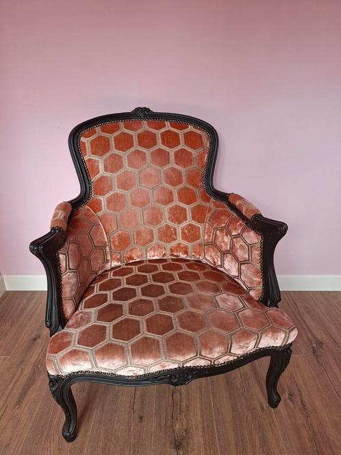 Designers Guild Fauteuil, Huis en Inrichting, Fauteuils, Gebruikt, Hout, Stof, 50 tot 75 cm, Minder dan 75 cm, Ophalen of Verzenden
