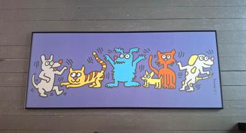 Keith Haring, dancing cats and dogs beschikbaar voor biedingen