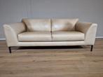 Pode Fold - 2,5 Zits Bank - Crème - Bruin - Leder - Design, Voltastraat 21, Barneveld, Driepersoons, 75 tot 100 cm, Ophalen of Verzenden