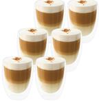Dubbelwandige koffieglazen 350ml – set van 6 NU Actie €19,90, Verzamelen, Ophalen of Verzenden, Overige typen