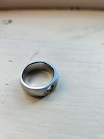 Melano Sturdy Ring + Stenen, Sieraden, Tassen en Uiterlijk, Ringen, 18 tot 19, IJzer of Staal, Ophalen of Verzenden, Zo goed als nieuw
