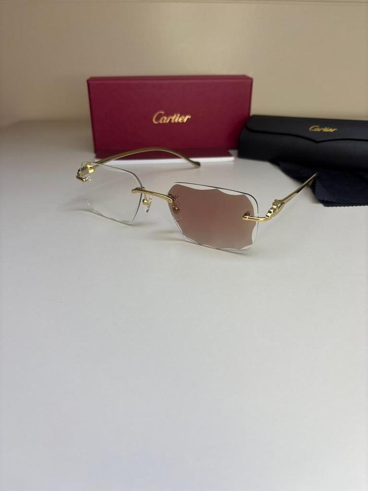 Cartier Panthere - Photochrome - Bruine glazen + Toebehoren, Sieraden, Tassen en Uiterlijk, Zonnebrillen en Brillen | Heren, Nieuw