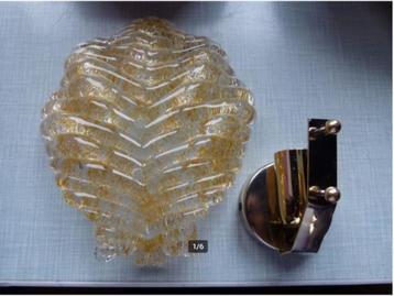 vintage wandlamp Mid-century Murano glas beschikbaar voor biedingen