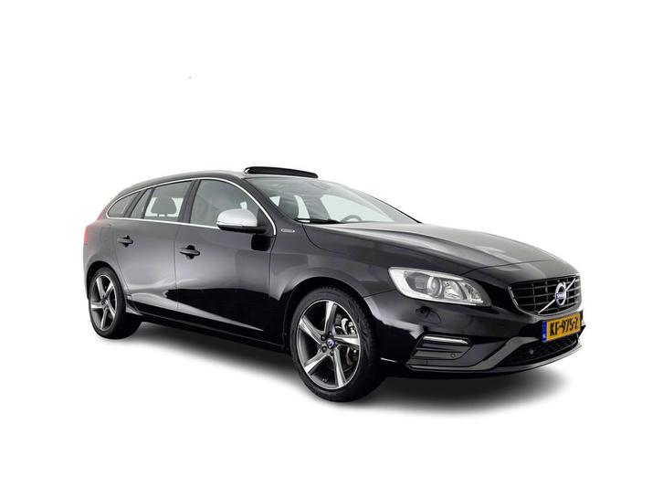 Volvo V60 2.4 D6 Twin Engine R-Design Aut. *PANO | LEATHER-A, Auto's, Volvo, Bedrijf, Te koop, V60, 4x4, ABS, Achteruitrijcamera