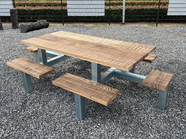 Picknick tafel Frame UNIEK! - Gegalvaniseerd - 10/12 persone, Tuin en Terras, Picknicktafels, Nieuw, Rechthoekig, Staal, Ophalen