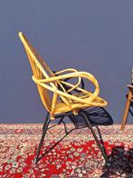 Vintage rotan fauteuil, jaren vijftig, Rohe, Noordwolde, Gebruikt, Riet of Rotan, Ophalen of Verzenden, Nvt
