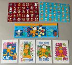 Garfield 4 beloningskaartjes 2 stickervellen boekenlegger, Ophalen of Verzenden, Nieuw, Stickers en Plaatjes