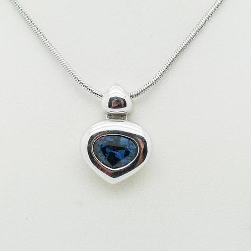 Grossé collier met harthanger, Sieraden, Tassen en Uiterlijk, Kettingen, Zo goed als nieuw, Overige materialen, Zilver, Met hanger