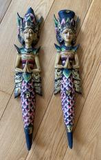 Balinese Houten Beelden - Set van 2, Ophalen of Verzenden