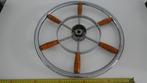 rvs boot stuur met hout. 45cm, Watersport en Boten, Ophalen of Verzenden, Gebruikt, Overige typen