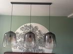 Moderne hanglamp met glazen bollen, Ophalen of Verzenden, Zo goed als nieuw, Glas, 75 cm of meer