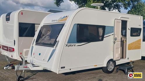 Elddis Xplore 422 incl. Luifel ,Enkele bed., Caravans en Kamperen, Caravans, Bedrijf, tot en met 2, 750 - 1000 kg, Standaardzit