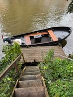 Stalen Vlet, sloep, grachtenboot met Ligplaats Amsterdam, Watersport en Boten, Ophalen, Gebruikt, Staal, Minder dan 10 pk