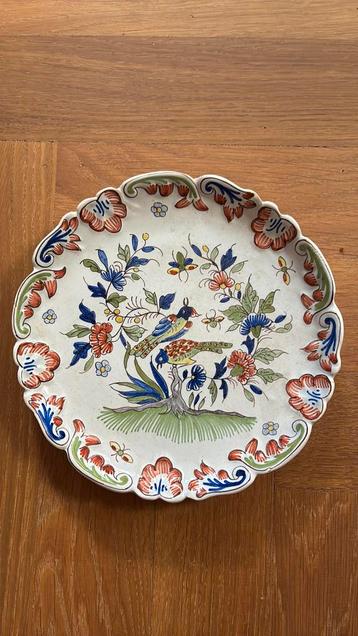 Vintage Franse Rouen bordje beschikbaar voor biedingen