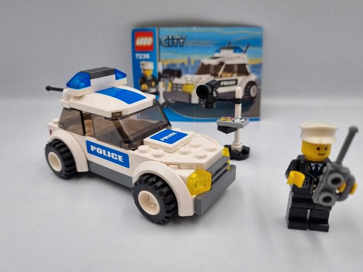 Lego City 7236 politie auto, Kinderen en Baby's, Speelgoed | Duplo en Lego, Zo goed als nieuw, Lego, Complete set, Ophalen of Verzenden
