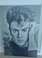 Tekening op ijzeren plaat van George Michael NIEUW!, Ophalen, Minder dan 50 cm, Tekening, Nieuw