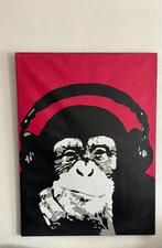 Leuke canvas Bansky monkey stijl., Ophalen of Verzenden