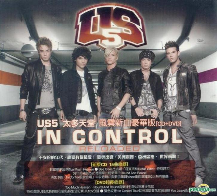 US5 CD + DVD IN CONTROL taiwan + ROBIN GIBB van de BEE GEES, Cd's en Dvd's, Cd's | Pop, Zo goed als nieuw, 1980 tot 2000, Ophalen of Verzenden