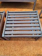 Tuinbank en 2 stoelen en 2 tafeltjes., Tuin en Terras, Ophalen, Hout